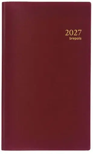 [073621210420] Agenda Brepols Interplan Seta Bordeaux