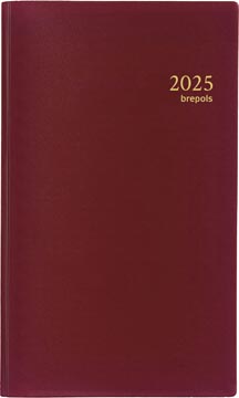 [073621210420] Agenda Brepols Interplan Seta Bordeaux