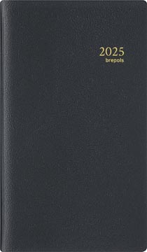 [071620510120] AGENDA BREPOLS NOTAPLAN GENOVA ZWART