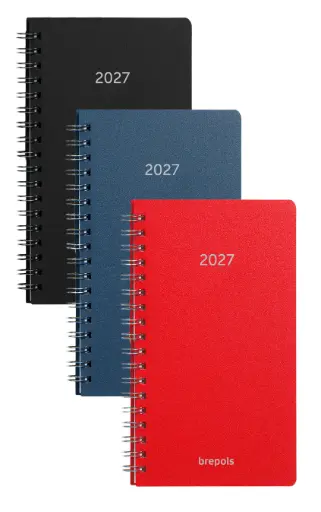 [075449109940] Brepols agenda notavision 9x16 week polyprop, 2027