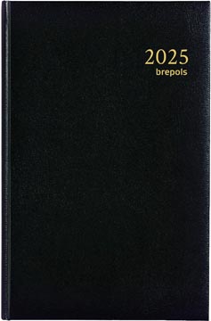 [023112550160] AGENDA BREPOLS SATURNUS LIMA ZWART