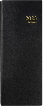 [010112550160] AGENDA SATURNUS LIMA 1D/2BLZ ZWART BREPOLS