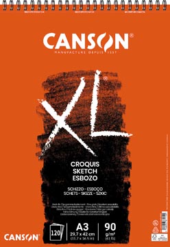 [H787-115] Canson Schetsblok Xl A3 90Gr 120Blz