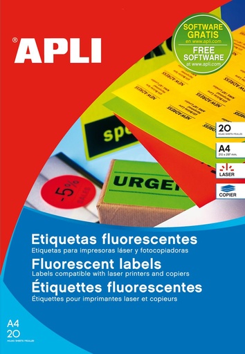 [02869] APLI GROEN ETIK. DIA 60MM 12ST/20VEL