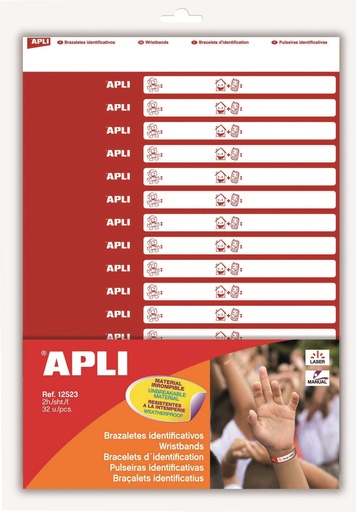 [12523] apli polsbandjes 32stuks printbaar