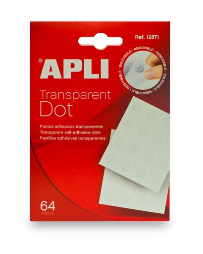 [12871] APLI TRANSPARANTE DOTS