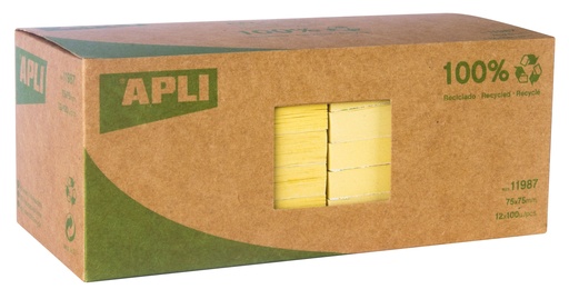 [11987] DS 12X APLI NOTES 75X75 GEEL