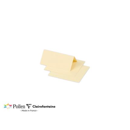 [75076C] pollen pak 25 gevouwen tafelnaambordjes 210g 85x80 - gems