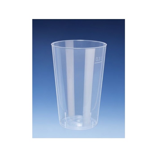 [75010015] pp herbruikbaar drinkglas transp 10730 300ml c&c (25 stuks)