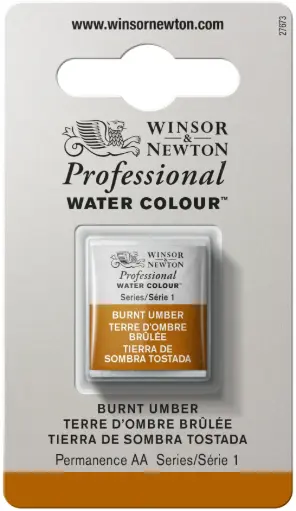 [0101076] w&n professional watercolour h/pan burnt umber - serie 1