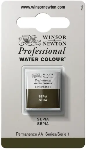 [0101609] w&n professional watercolour h/pan sepia - serie 1