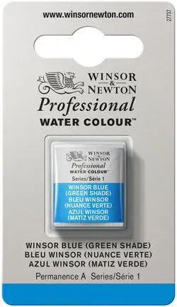 [0101707] w&n professional watercolour h/pan winsor blue gn - serie 1