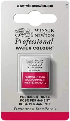 [0101502] w&n professional water colour h/pan  perm rose  -- serie  3