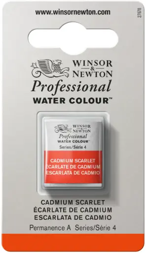 [0101106] w&n professional watercolour h/pan cad scarlet - serie 4