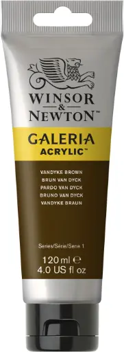 [2131676] w&n galeria acrylic colour 120ml vandyke brow&n