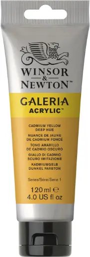 [2131115] w&n galeria acrylic colour 120ml cad yel deep hue
