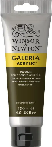 [2131554] w&n galeria acrylic colour 120ml raw umber