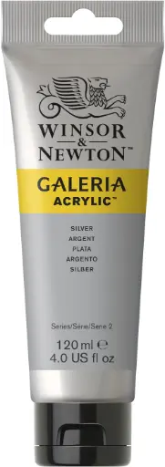 [2131617] w&n galeria acrylic colour 120ml silver