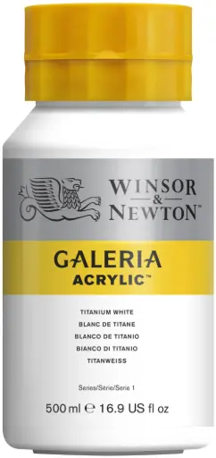 [2150644] w&n galeria acrylic colour 500ml titanium white
