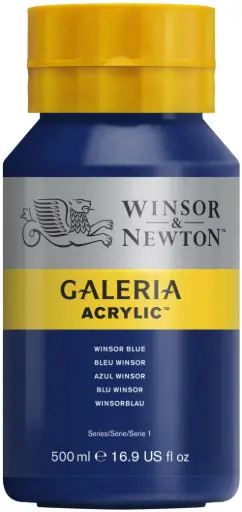 [2150706] w&n galeria acrylic colour 500ml winsor blue