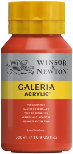 [2150682] w&n galeria acrylic colour 500ml vermilion hue