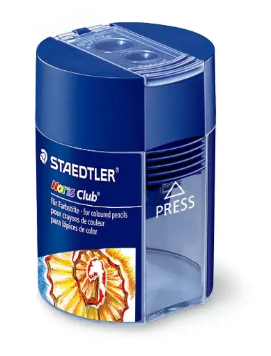 [512002] slijper met potje noris club staedtler (2-gaats)