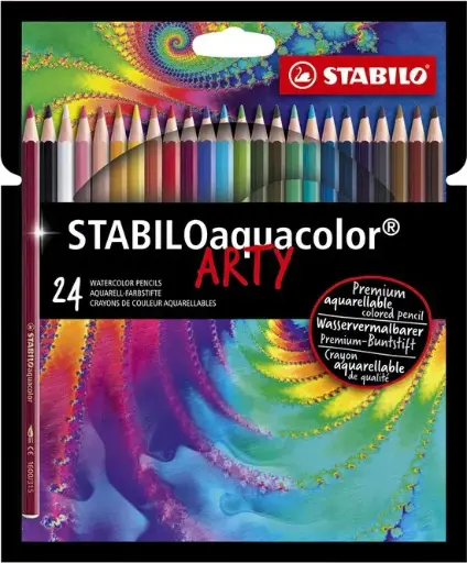 [1624/1-20] stabilo kleurpotloden aquacolor 24 st