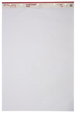 [900731] Pergamy Flipchartpapier, Ft 65 X 98 Cm, Geruit En Blanco, Pak Met 50 Bladen