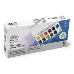 [0390640] winsor & newton cotman sketchers pocket box aquarelset 12 halve napjes + penseel