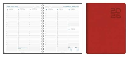 [2716P] AGENDA PLAN-A-WEEK A4 1WEEK/2BLZ