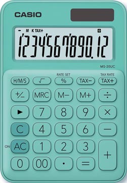 [MS20GUC] Casio Bureaurekenmachine Ms-20Uc, Groen