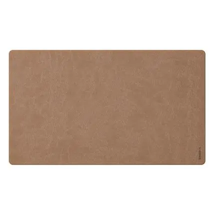 [194270c] Rhodiarama soepele onderlegger formaat M - 80x40 cm - in Italiaans kunstleer - Taupe