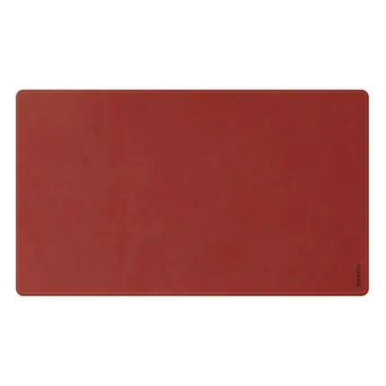 [194272C] Rhodiarama soepele onderlegger formaat M - 80x40 cm - in Italiaans kunstleer - oranjerood