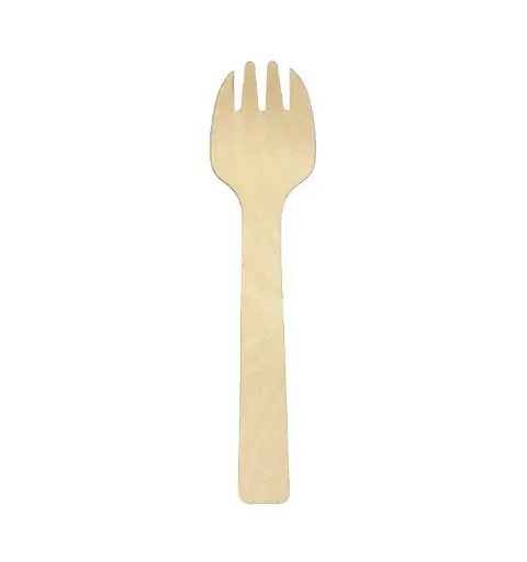 [V300012] houten spork 100 stuks