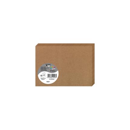 [29026C] Dubbele Kaarten 25 Stuks (110X155, Kraft)