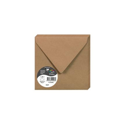 [29008C] OMSLAGEN 20 STUKS (140X140MM, KRAFT)