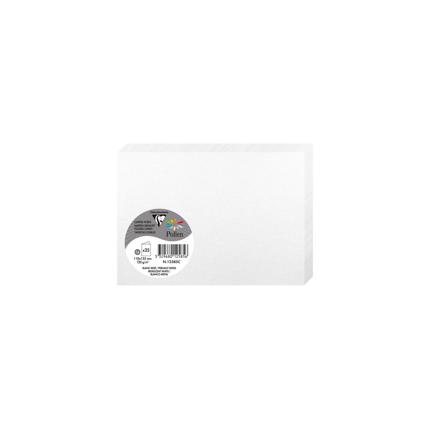 [12585C] DUBBELE KAARTEN 25 STUKS (110X155, PARELWIT)