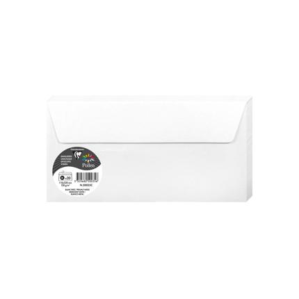 [50035C] OMSLAGEN 20 STUKS (110X220MM, PARELWIT)