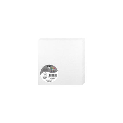 [12885C] Dubbele Kaarten 25 Stuks (135X135, Parelwit)