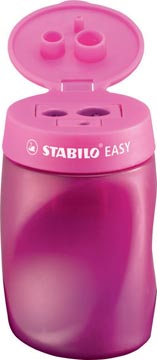 [4502/1] Stabilo Easysharpener - Ergonomische 3 In 1 Puntenslijper - Rechtshandig - Roze- Geschikt Voor Alle Potloden 