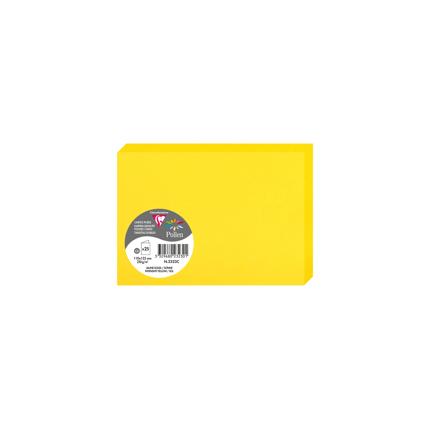 [2323C] Dubbele Kaarten 25 Stuks (110X155, Zonnegeel)
