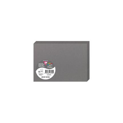 [2353C] DUBBELE KAARTEN 25 STUKS (110X155, GRIJS)