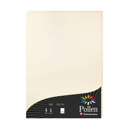[24303C] Pollen, 50 Bladen, 120G, 210X297Mm - Parelmoerivoor