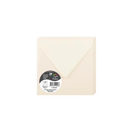 [50048C] omslagen 20 stuks (140x140mm, ivoor irise)