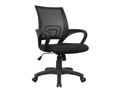[LF-1100001] bureaustoel linea felluca zwart met armleuning