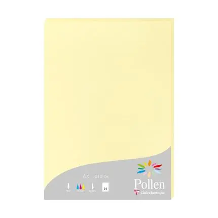 [24207C] Pollen, 25 Bladen, 210G, 210X297Mm - Kanariegeel