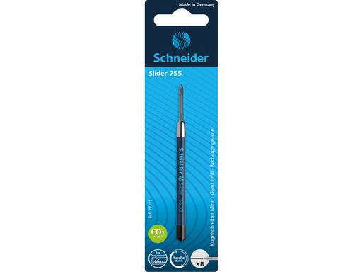 [S-77341] Balpenvulling Schneider-Parker Slider Xb Jumbo - Zwart, Op Blister