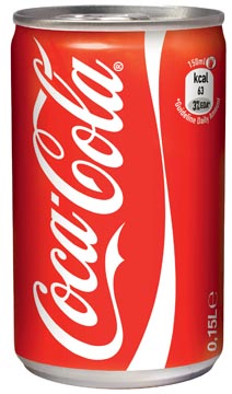 [160720] COCA-COLA FRISDRANK, MINI BLIK VAN 15cl, PAK VAN 24st