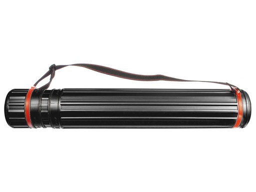 [K-830202] Kangaro tekenkoker - rond 12.5 cm - uitschuifbaar 77 - 132 cm - zwart - K-830202