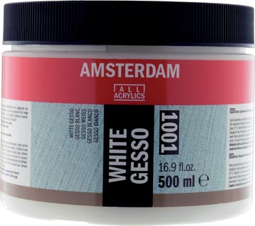[24183001] AMSTERDAM WIT GESSO 1001 POT 500ml